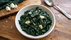 Garlicky Sautéed Tuscan Kale (Cavolo Nero) — a simple 20-minute side