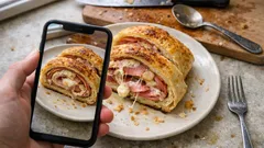 Stuffed Focaccia Roll With Mortadella and Provola (Perfect for Sharing)