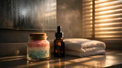 DIY bathroom fragrance jar that makes your space smell like a spa