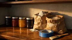 Turn empty jam jars into chic pantry canisters with this easy chalk paint trick