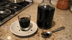 Homemade Italian Licorice Liqueur (Liquore alla Liquirizia) to Serve Ice-Cold