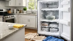 How to defrost a freezer fast and keep frost from coming back