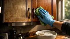 How to degrease kitchen cabinets in 30 minutes without damaging the finish